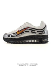 Nike Air Max 97 SE White Silver Gold Sneakers CVFF013ZBL