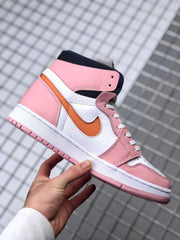 Jordan 1 High Zoom CMFT Pink White Orange Sneakers CT0979-601