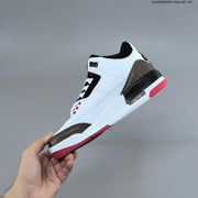 Air Jordan 3 OG World's Best Dad White Black Red Sneakers