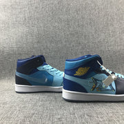 Air Jordan 1 Mid Sneakers Blue Cyan BV7446-400