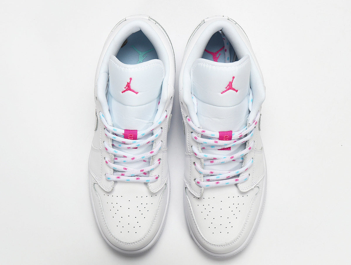 Jordan Air Jordan 1 Low White Pink Sneakers 554723-102